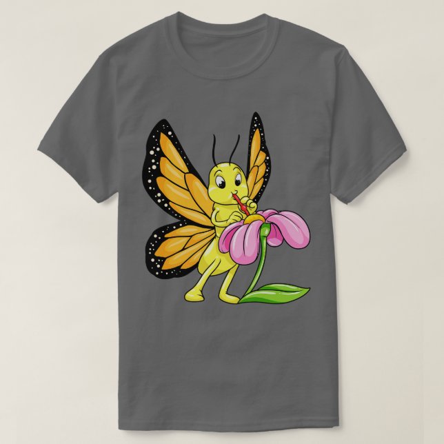 Camiseta Bebidas de mariposa Néctar (Diseño del anverso)