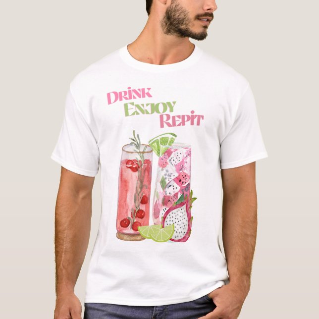 CAMISETA BEBIDAS DE VERANO (Anverso)
