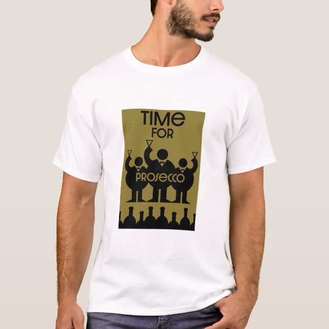 Camiseta Bebidas de vino Prosecco (Anverso)