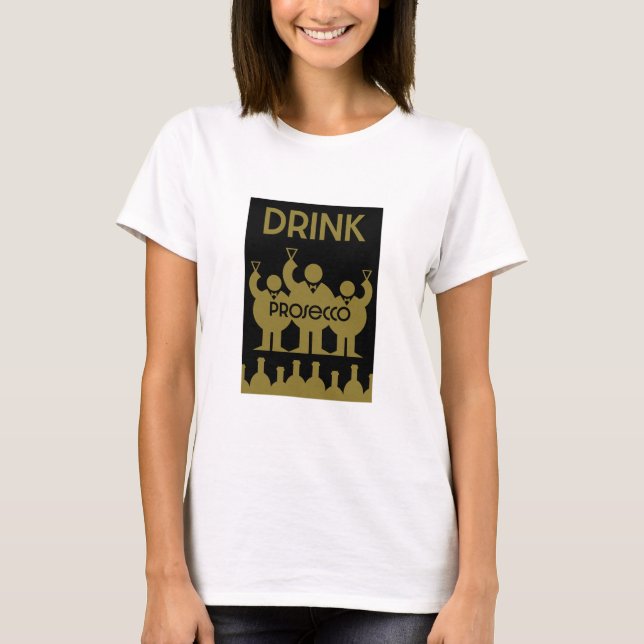 Camiseta Bebidas de vino Prosecco (Anverso)