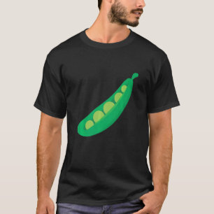 Camiseta Bebidas, guisantes, verduras, alimentos sanos y sa
