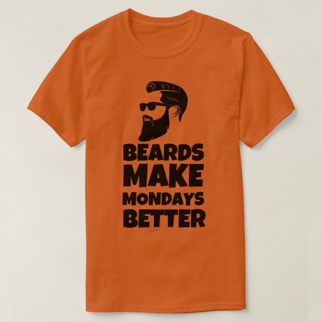 Camiseta Bebidas Mejores lunes Día Mundial De La Barba Grac (Diseño del anverso)