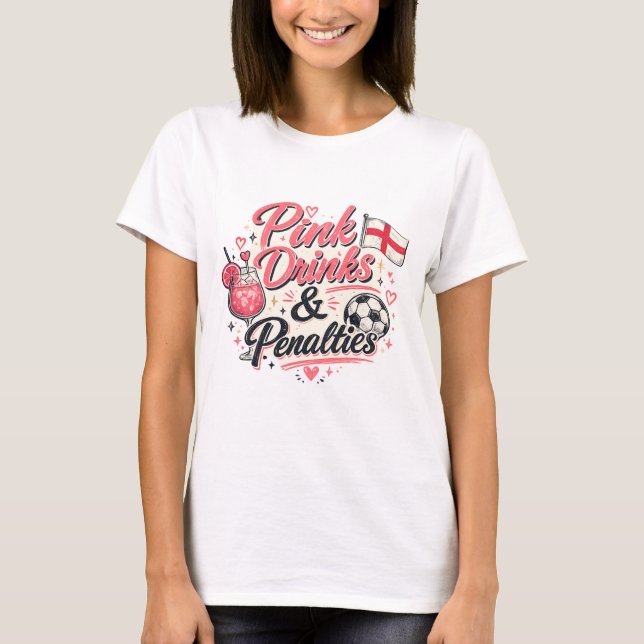 Camiseta Bebidas rosas y Penales  (Anverso)