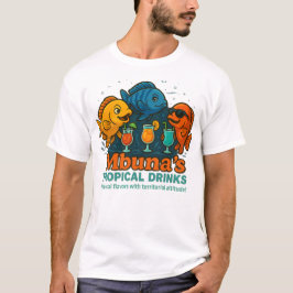 Camiseta Bebidas tropicales de Mbuna - Cichlid veraniego di