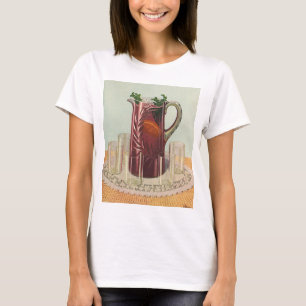 Camiseta Bebidas y bebidas de época, lanzador de Sangria