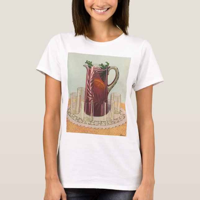 Camiseta Bebidas y bebidas de época, lanzador de Sangria (Anverso)
