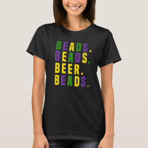 Camiseta Bebidas Y Cervezas Graciosas Mardi Gras Bebiendo P