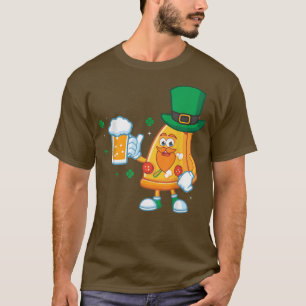 Camiseta Bebiendo pizza Leprechaun Irlanda San Patricio