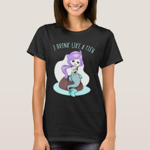 Camiseta Bebo Como Una Sirena Mágica De Cuento De Hadas Vin