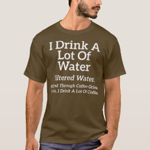 Camiseta Bebo Mucha Cafeína Graciosa Para El Café
