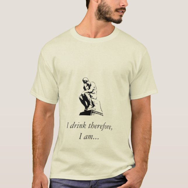 Camiseta Bebo por lo tanto, yo soy… (Anverso)