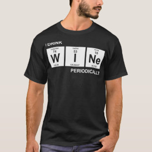 Camiseta Bebo vino periódicamente