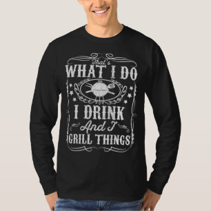 Camiseta Bebo Y Grill Things Gracioso BBQ Grilling Regalo
