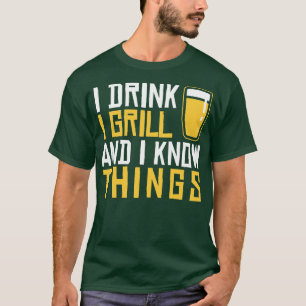 Camiseta Bebo Yo Grill Y Sé Cosas