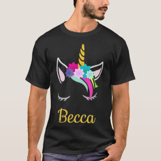 Camiseta Becca Unicorn Name for Becca