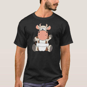 Camiseta Becerro de vaca bebé con pañales
