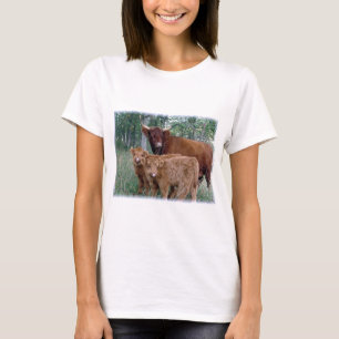 Camiseta Becerros grasos mullidos lindos y adorables de la