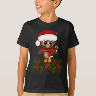 Camiseta Bechuza De Navidades Cuidados En La Rama De Pino K
