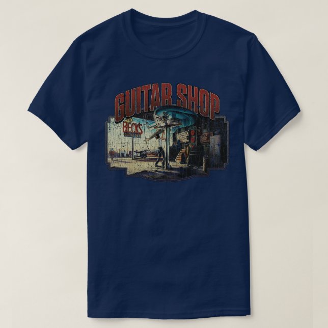Camiseta Becks Guitar Shop 1989 (Diseño del anverso)