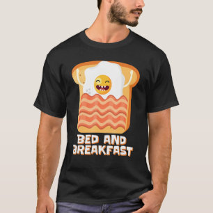 Camiseta Bed And Breakfast Bread Toast Eggs Desayuno