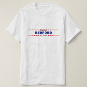 Camiseta BEDFORD - mi hogar - Inglaterra; Corazones rojos y