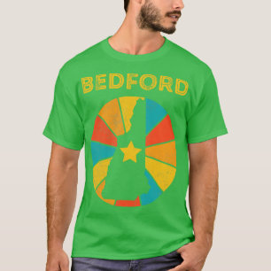 Camiseta Bedford New Hampshire Vintage Distresage Souvenir