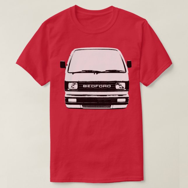 Camiseta Bedford Rascal 1980 clásico microvan monoblock a (Diseño del anverso)