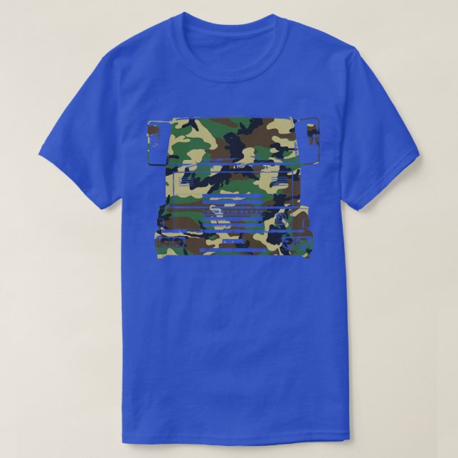 Camiseta Bedford TM 1980 clásico camión pesado camo de bosq (Diseño del anverso)