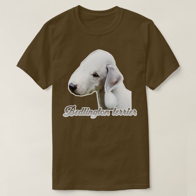 Camiseta Bedlington terrier (Diseño del anverso)