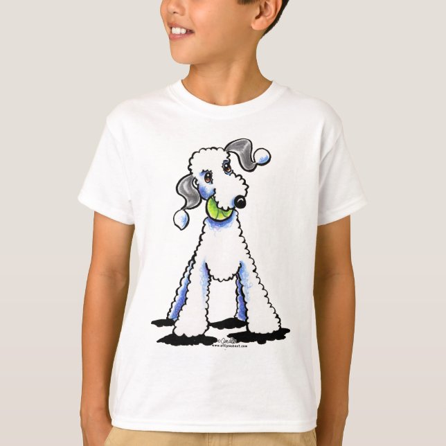 Camiseta Bedlington Terrier Juguemos (Anverso)