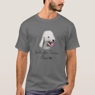 Camiseta Bedlington Terrier Mom Cute Puppy Dueño De Perros