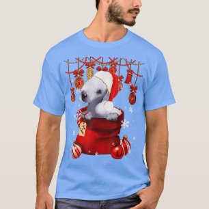 Camiseta Bedlington Terrier Perro con bolas de nieve en bol