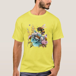 Camiseta Bee and Flowers