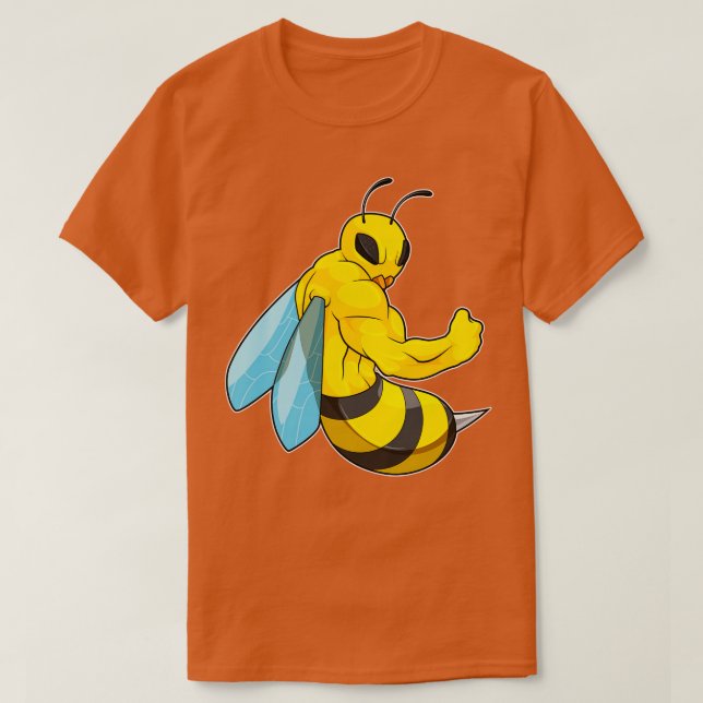 Camiseta Bee as Bodybuilder (Diseño del anverso)