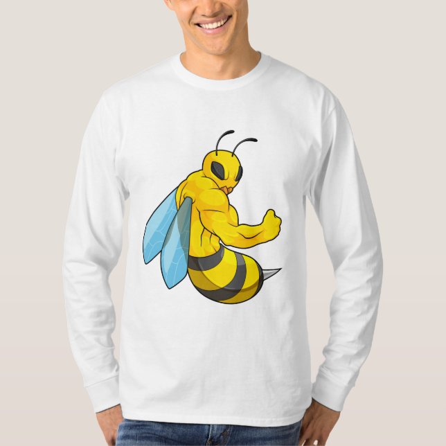 Camiseta Bee as Bodybuilder (Anverso)