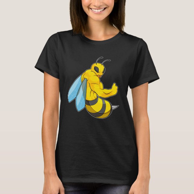 Camiseta Bee as Bodybuilder (Anverso)