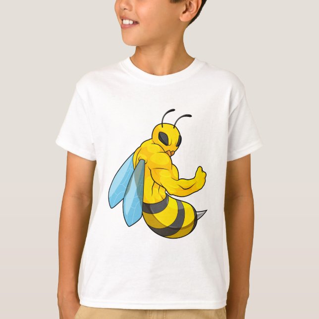 Camiseta Bee as Bodybuilder (Anverso)