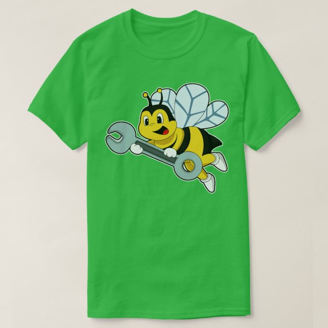 Camiseta Bee As Mechanwith Wrench (Diseño del anverso)