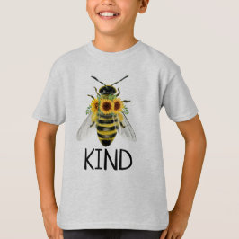 Camiseta Bee Be Kind T-Shirt Pintado Sunflowers Amabilidad