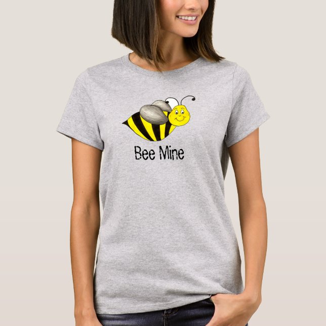 Camiseta Bee (Be) Mine El día de San Valentín de abejorros  (Anverso)