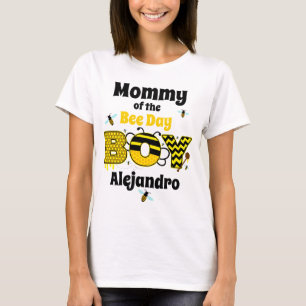 Camiseta Bee Birthday Boy Mommy