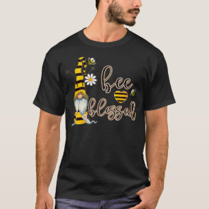 Camiseta Bee Blessed Garden Gnome Honey Bee Inspirador S
