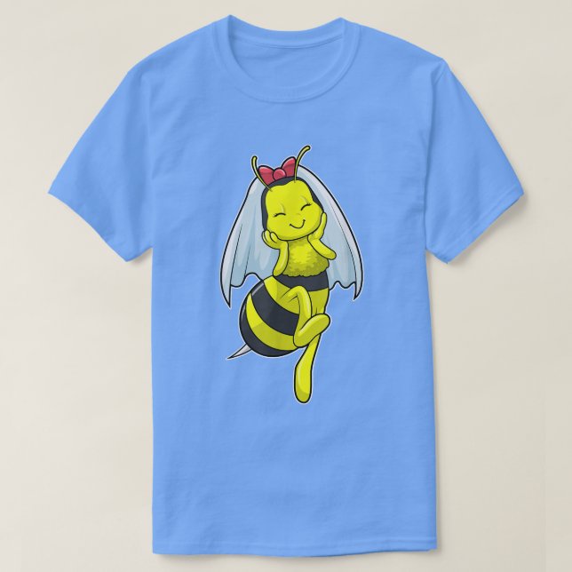 Camiseta Bee Bride Veil Wedding  (Diseño del anverso)