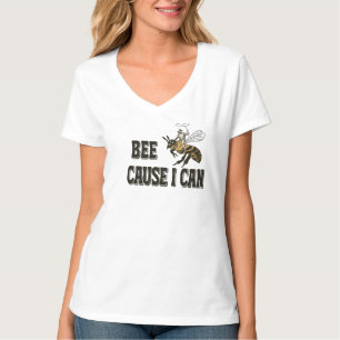 Camiseta Bee Cause I Can – Vaquero Divertido Monta