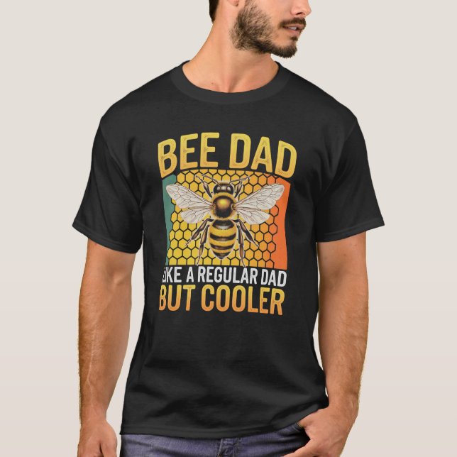 Camiseta Bee Dad gusta de un papá común pero más frío (Anverso)