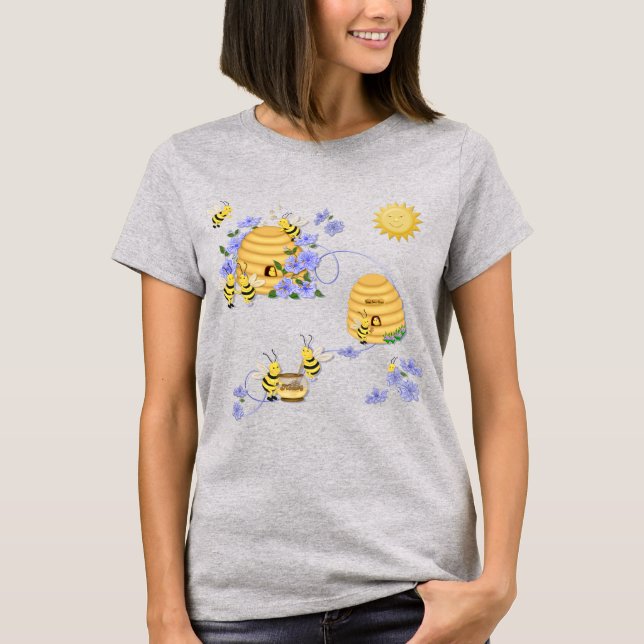 Camiseta Bee Dance Floral (Anverso)