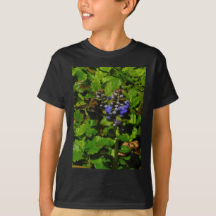 Camiseta Bee de abejas moradas y abeja de burbujas