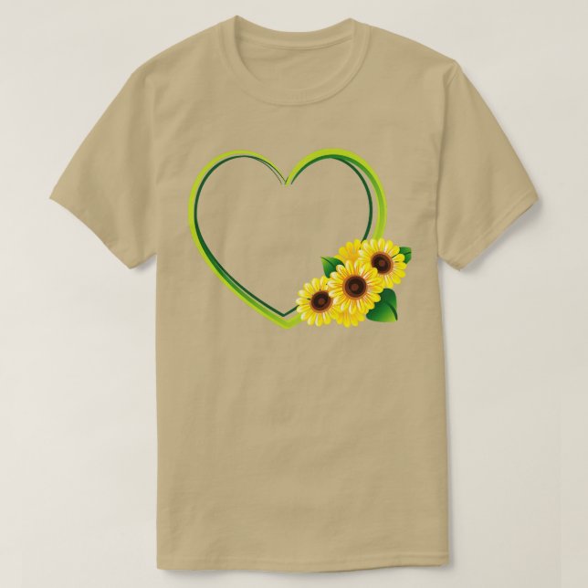 Camiseta Bee En Un Girasol 47 (Diseño del anverso)