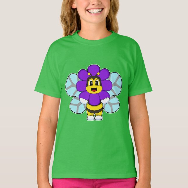 Camiseta Bee Flower (Anverso)