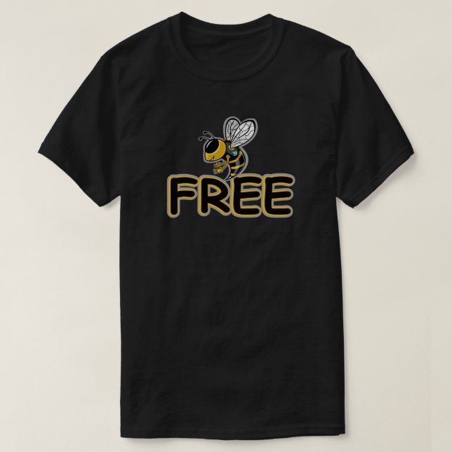 CAMISETA BEE FREE (Diseño del anverso)